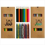 SH11161 19 Piece Crayon And Pencil Set With Custom Imprint